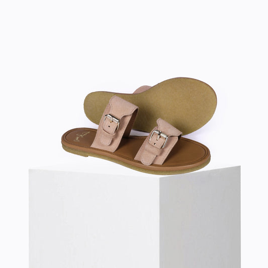 Sandales Byron Daim Rose