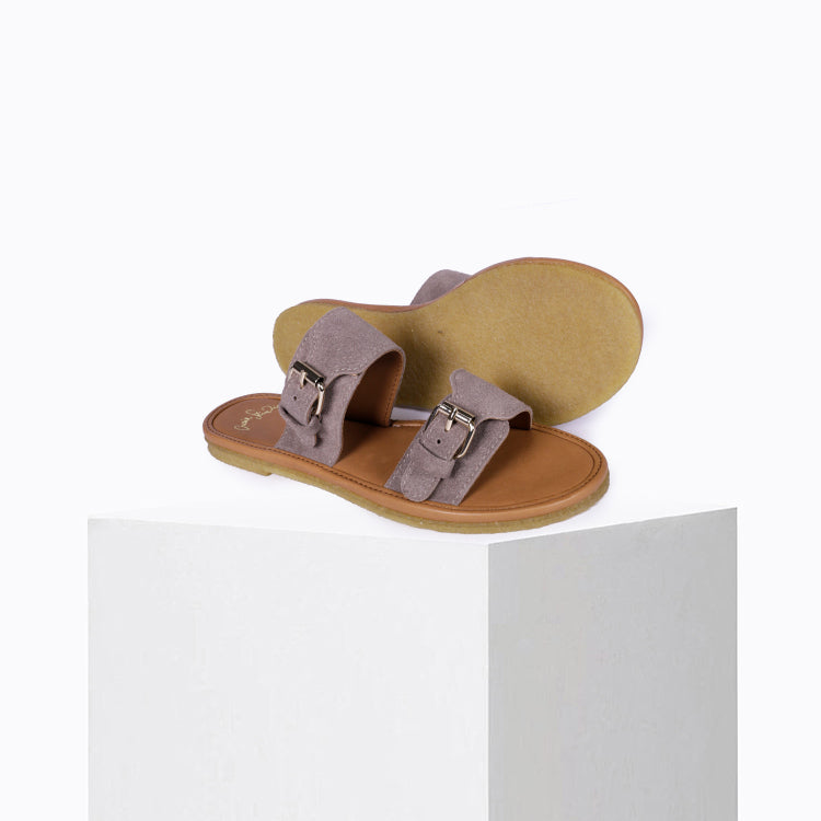 Sandales Byron Daim Taupe