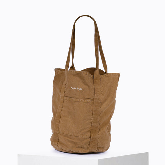 Small Hazelnut cotton tote bag