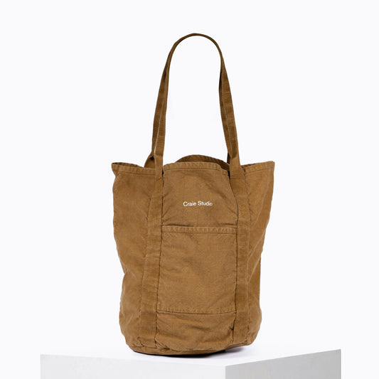 Small Hazelnut cotton tote bag