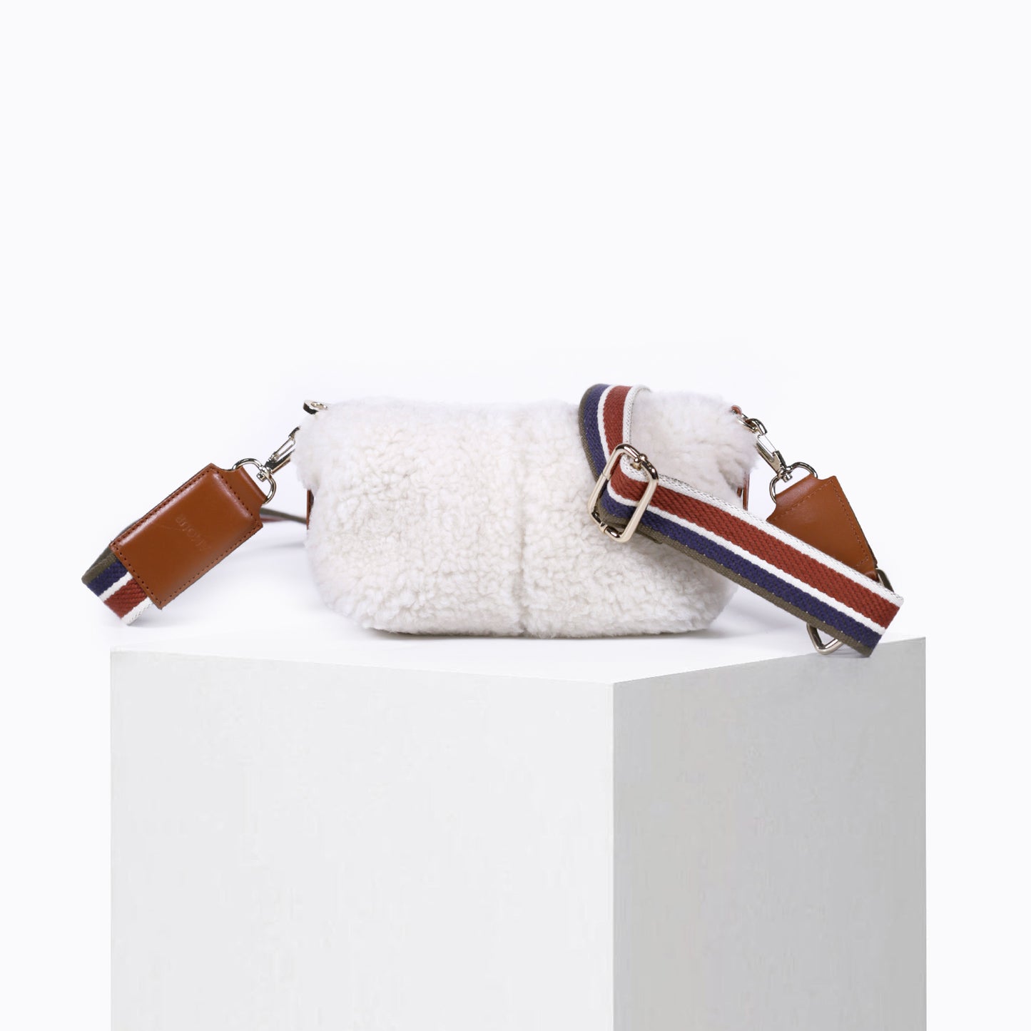 Sac Doudoune Fourrure Blanc