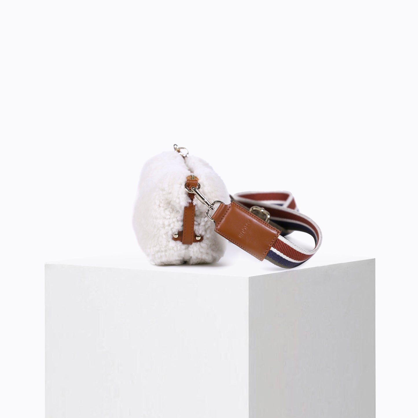 Sac Doudoune Fourrure Blanc