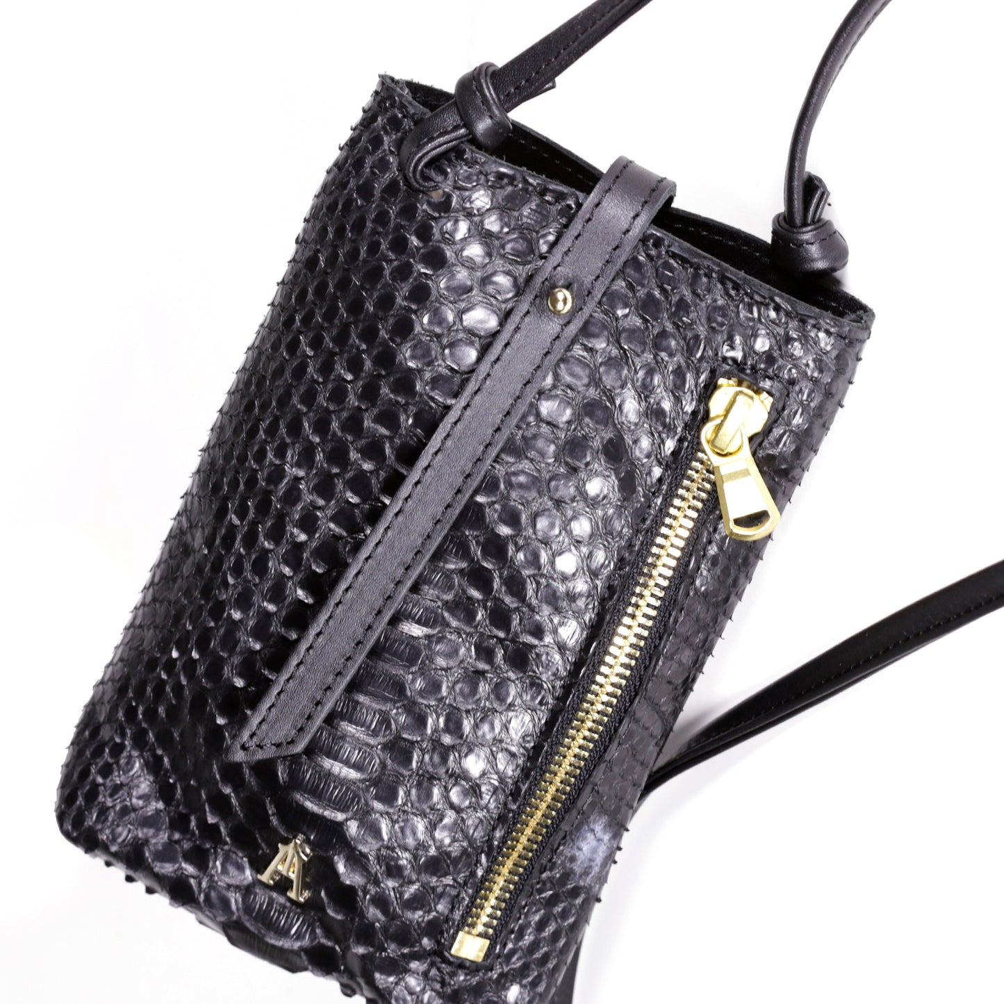Etui Téléphone Grigri Python Noir