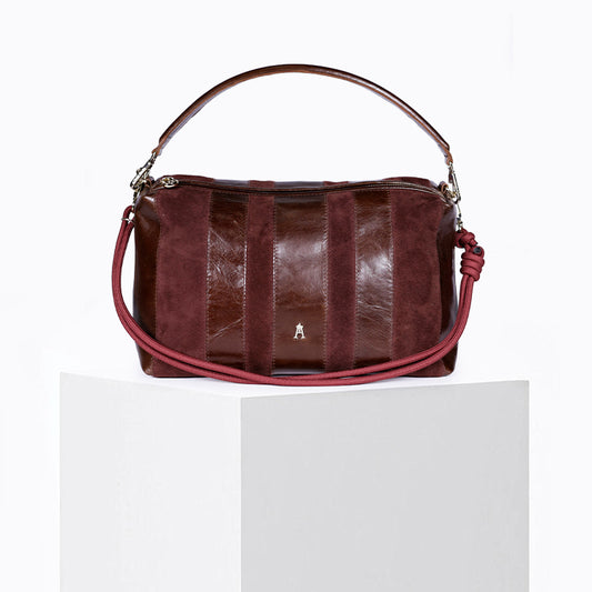 Halo Stripe Acajou Burgundy