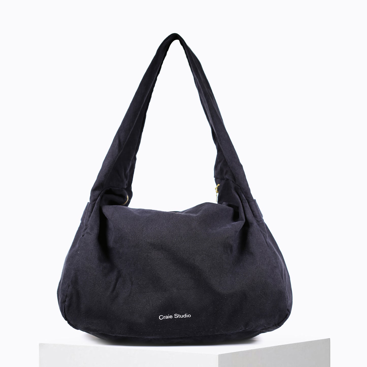 Petit sac Hobo coton Noir