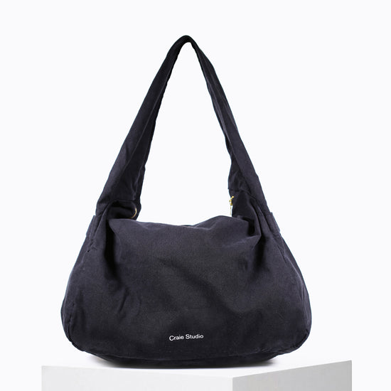 Petit sac Hobo coton Noir