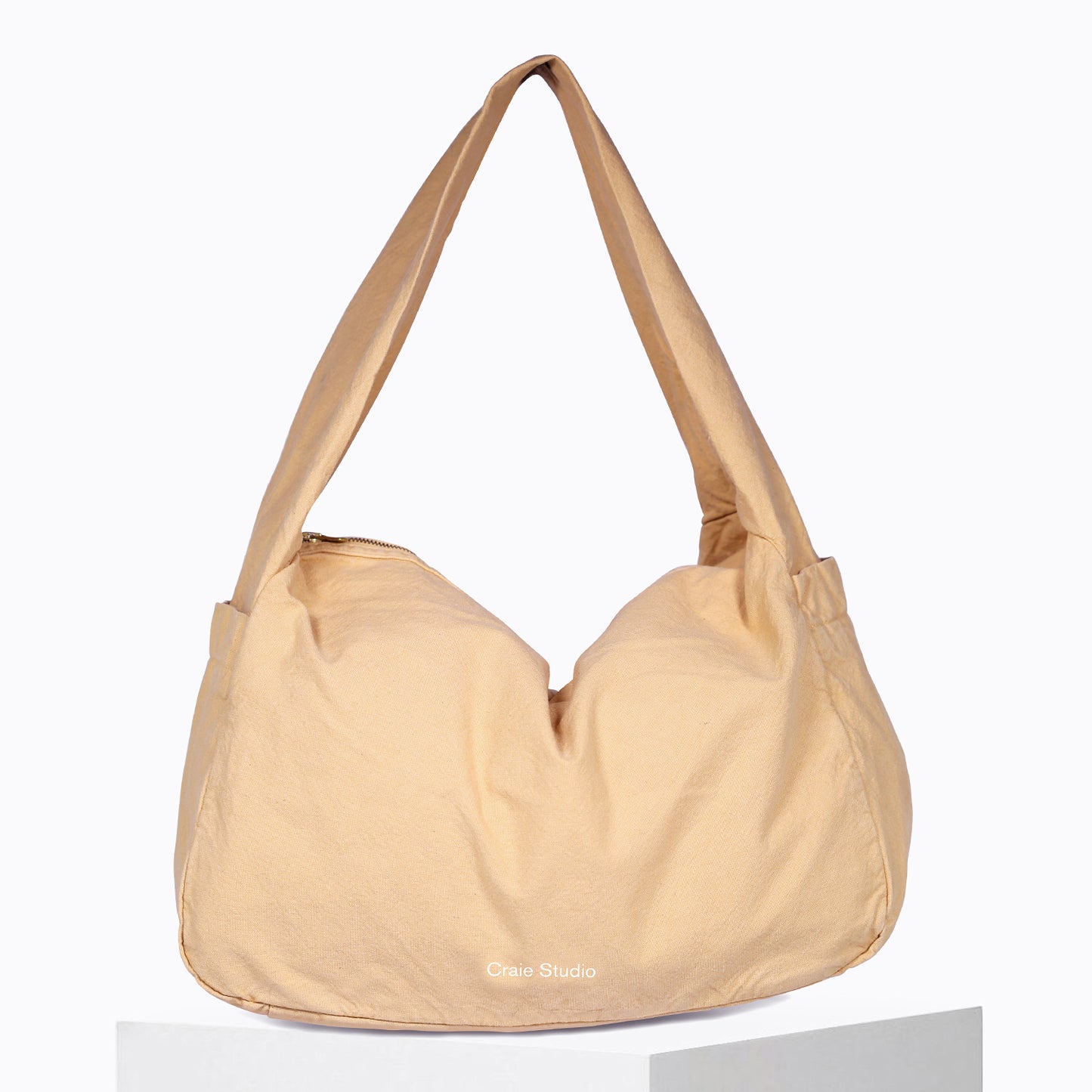 Petit sac Hobo coton Nougat