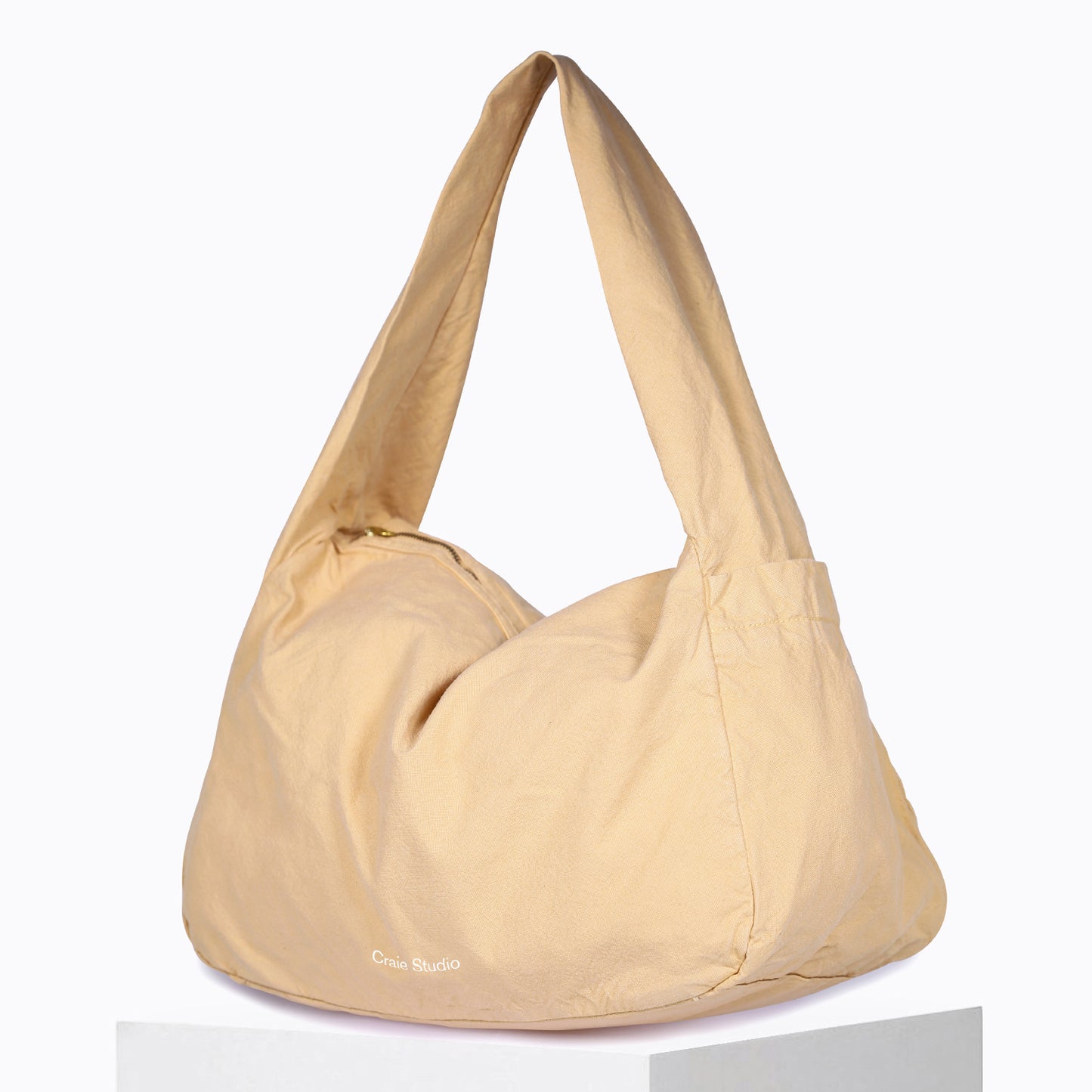 Petit sac Hobo coton Nougat