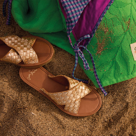 Sandales Infiniti Tressé Or