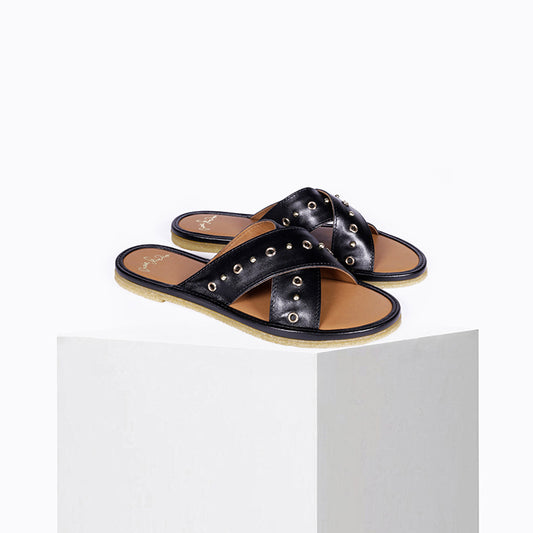 Sandales Infiniti Noir Oeillets