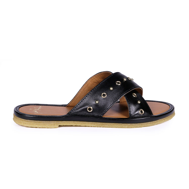 Sandales Infiniti Noir Oeillets
