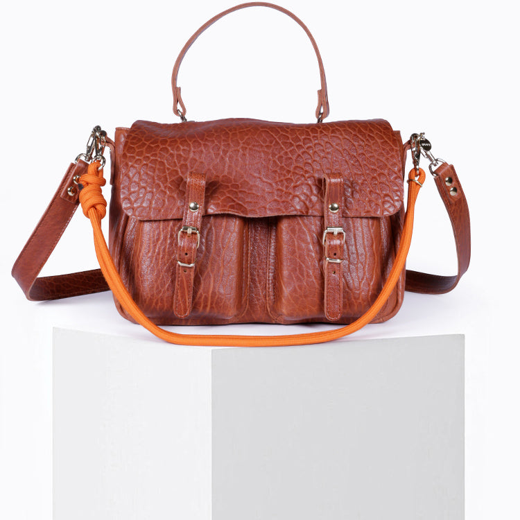 Bandoulière corde Mandarine