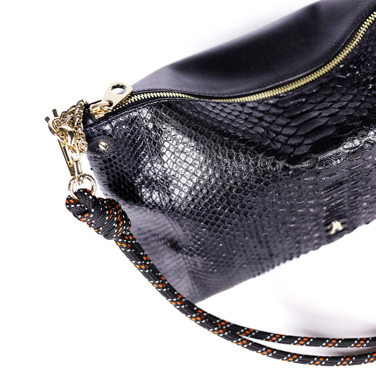Sac Mallow Python Noir