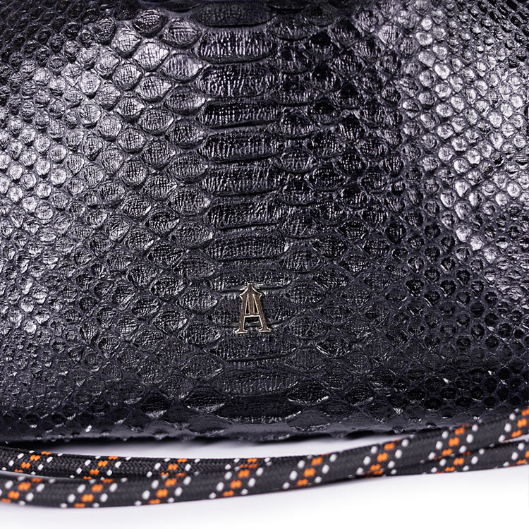 Sac Mallow Python Noir