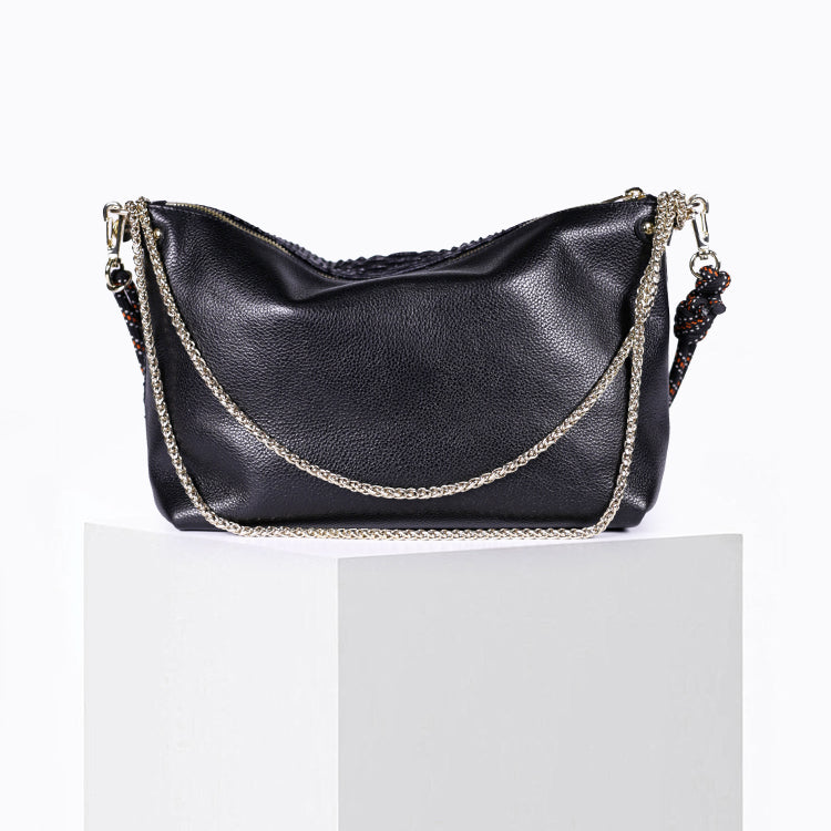 Sac Mallow Python Noir
