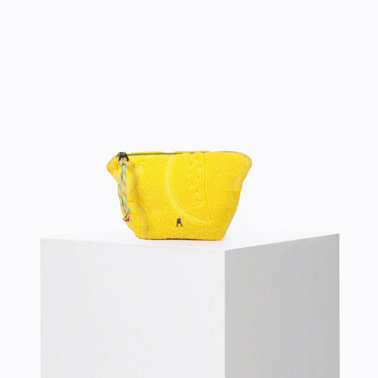 Mini Sand Sponge Pouch Fruit Yellow