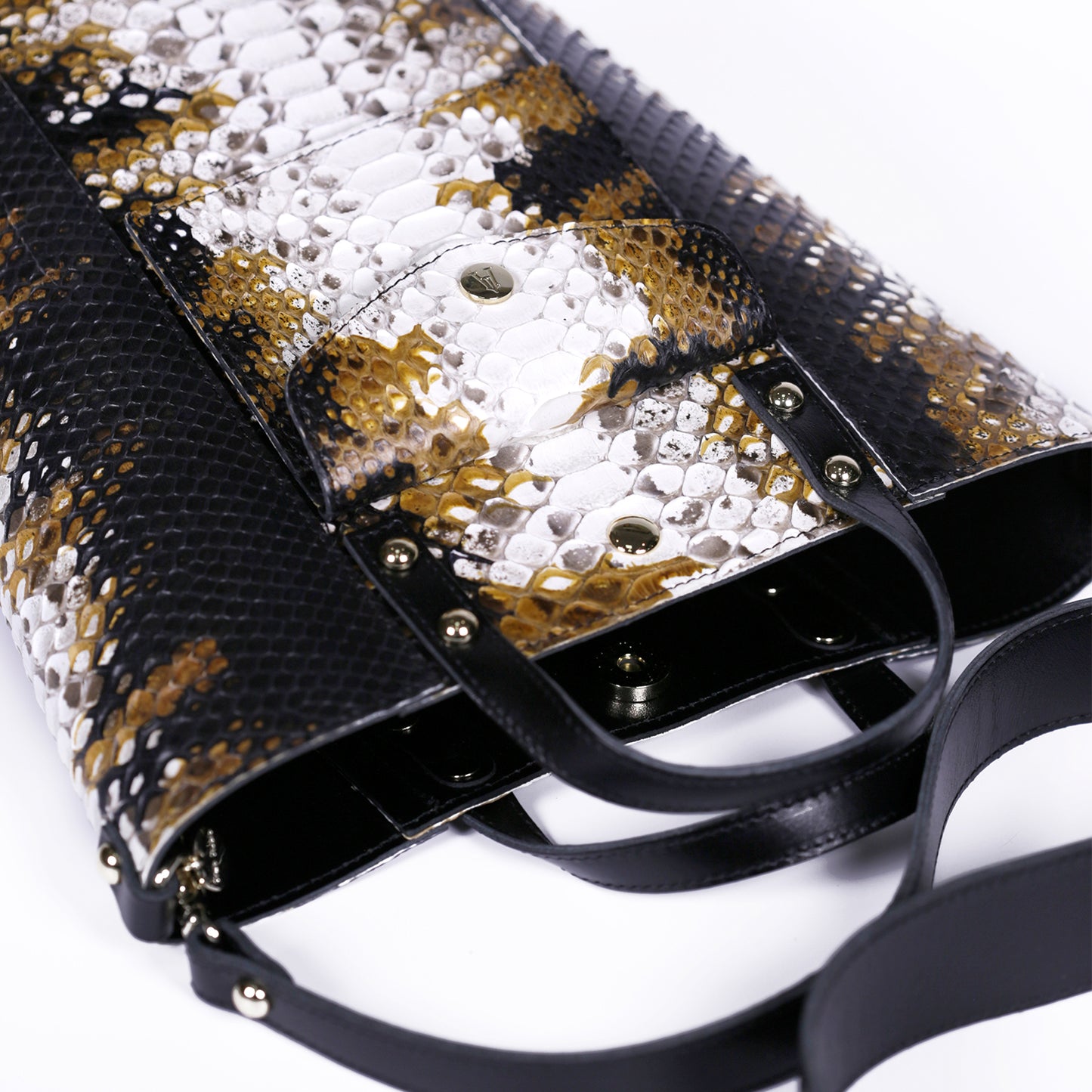 Large Python Domino Notion Bucket Bag