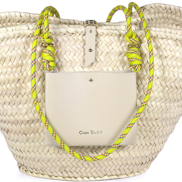 Bandoulière corde Tech Citron