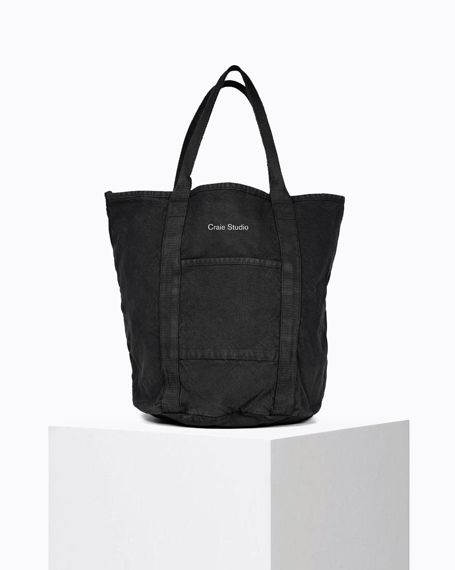 Petit Cabas coton Noir | Craie Studio