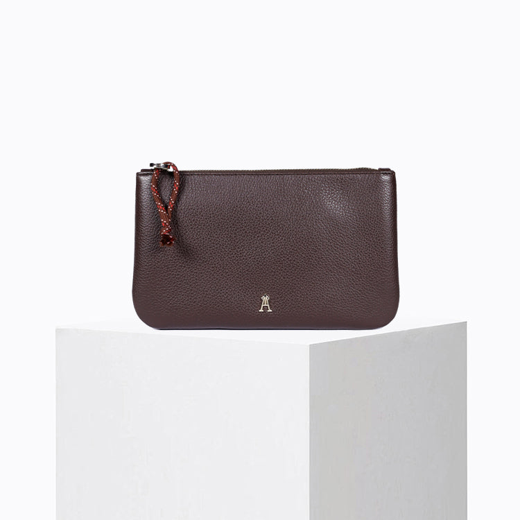 Petite Pochette Grainé Expresso