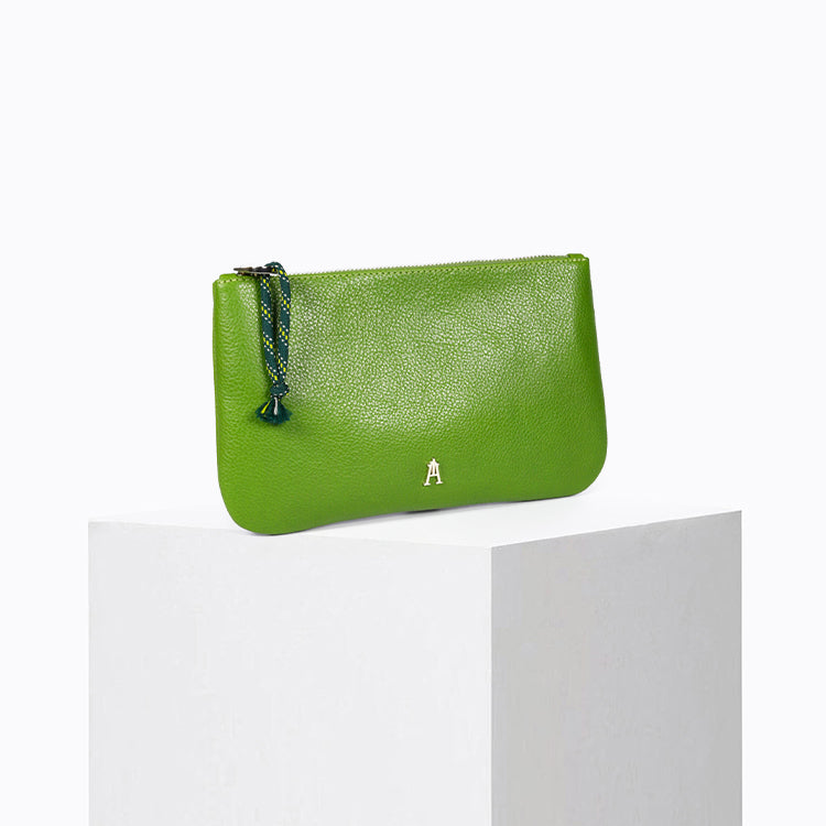 Petite Pochette Grainé Matcha
