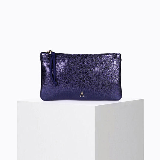 Petite Pochette Métal Bleu