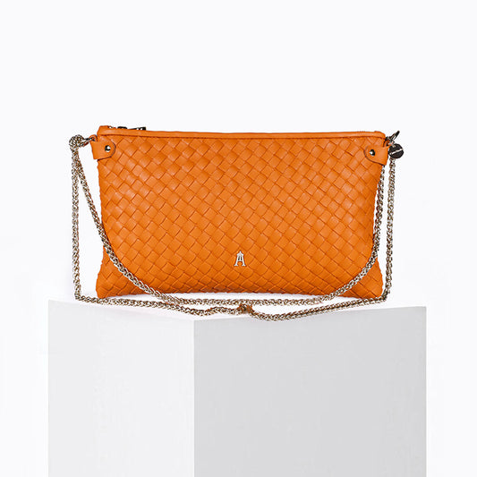 Orange Braided Pillowcase