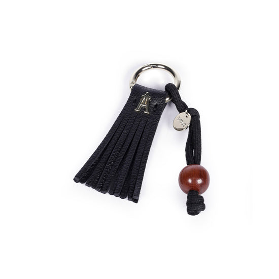 Black Pompom Keychain