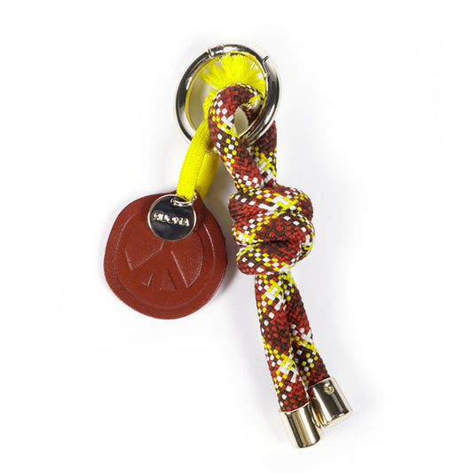 Porte Clefs Square Marron