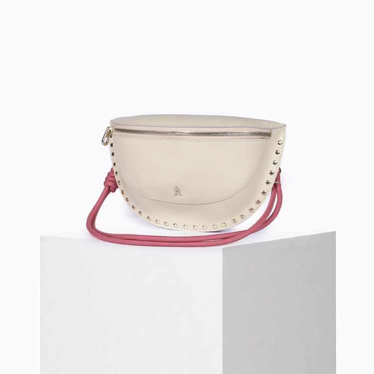 Bandoulière corde Vieux Rose