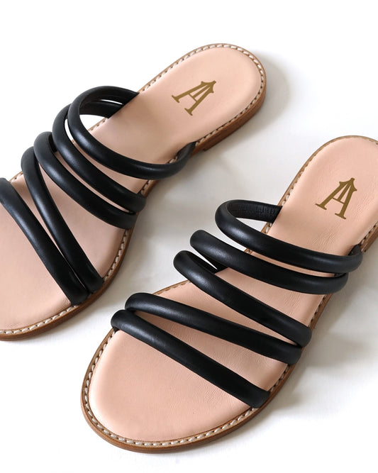 Sandales Spaghettis Noir