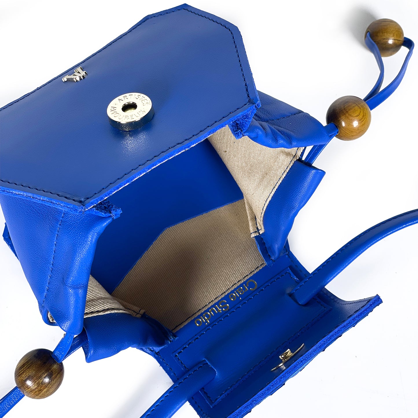 Mini Blue Python Pacifier Bag