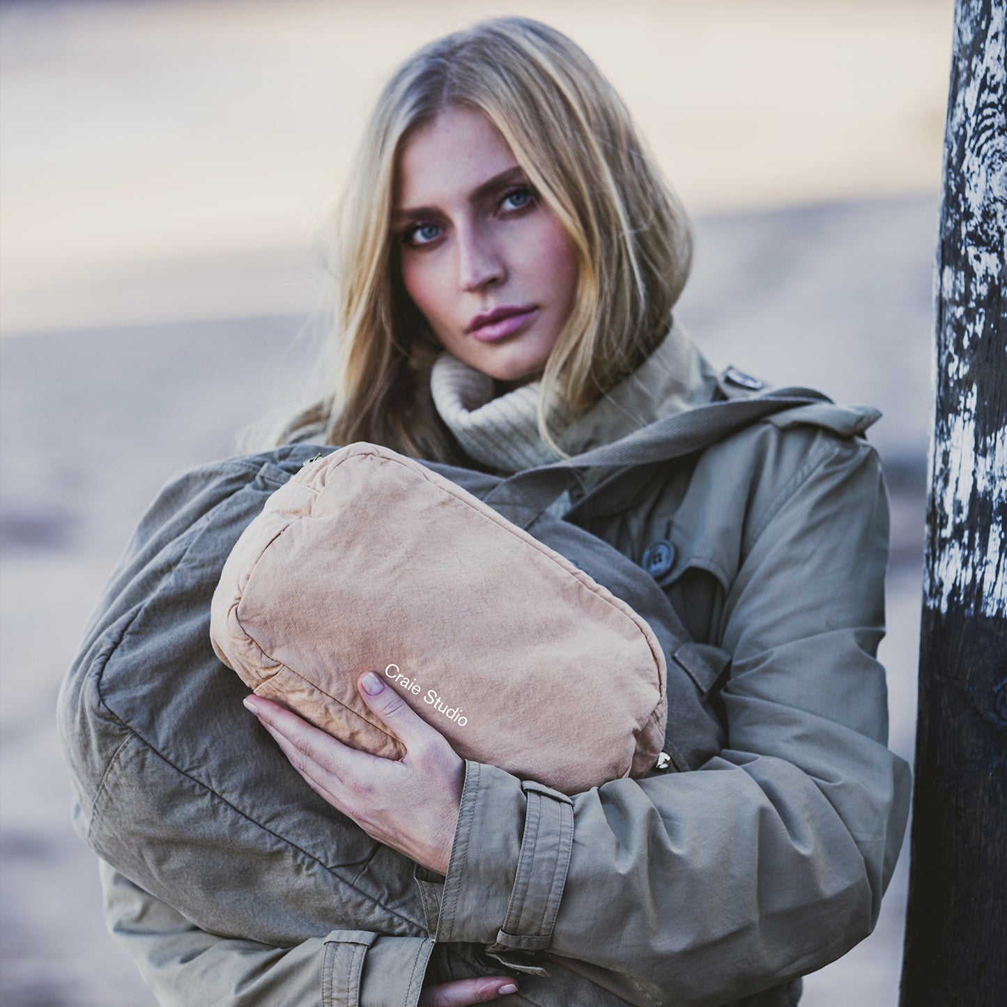 Trousse coton Taupe