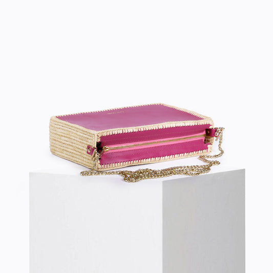 Sac Tanger raphia Rose Studio