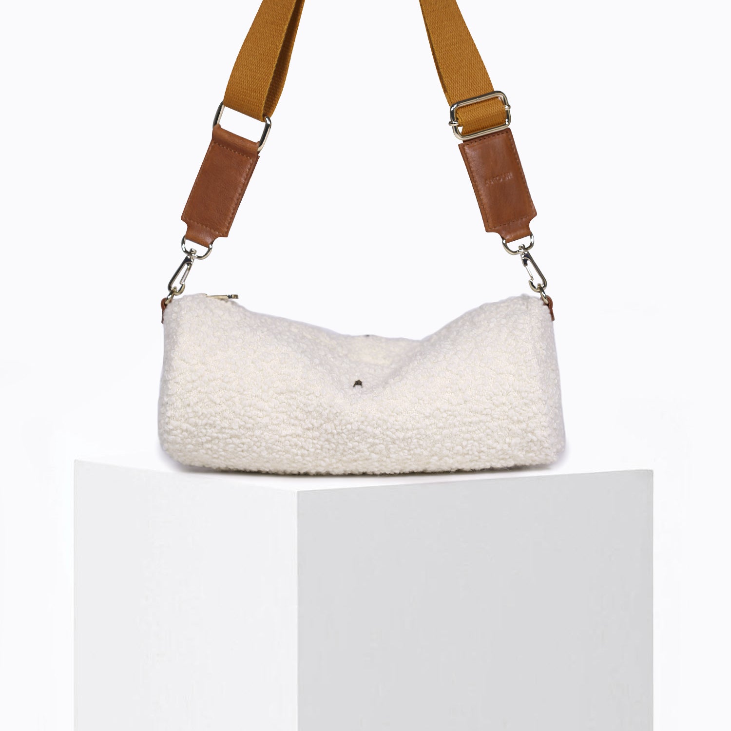 Beis shearling belt online bag