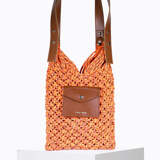 Sac Weaves macramé Mix Orange