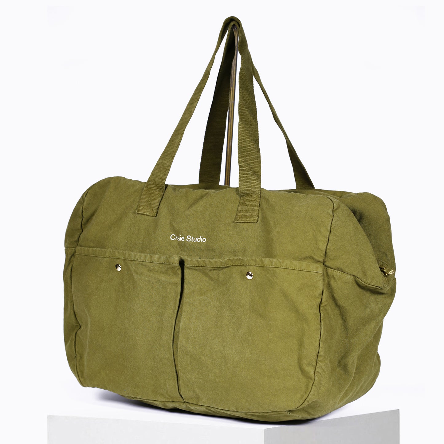 Week-end Bag coton Vert kaki