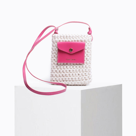 Sac Zephyr macramé Rose Studio