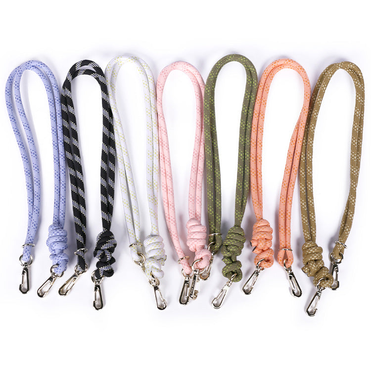 Bandoulière corde High Poussin