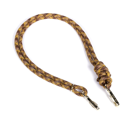 Square Fauve rope shoulder strap