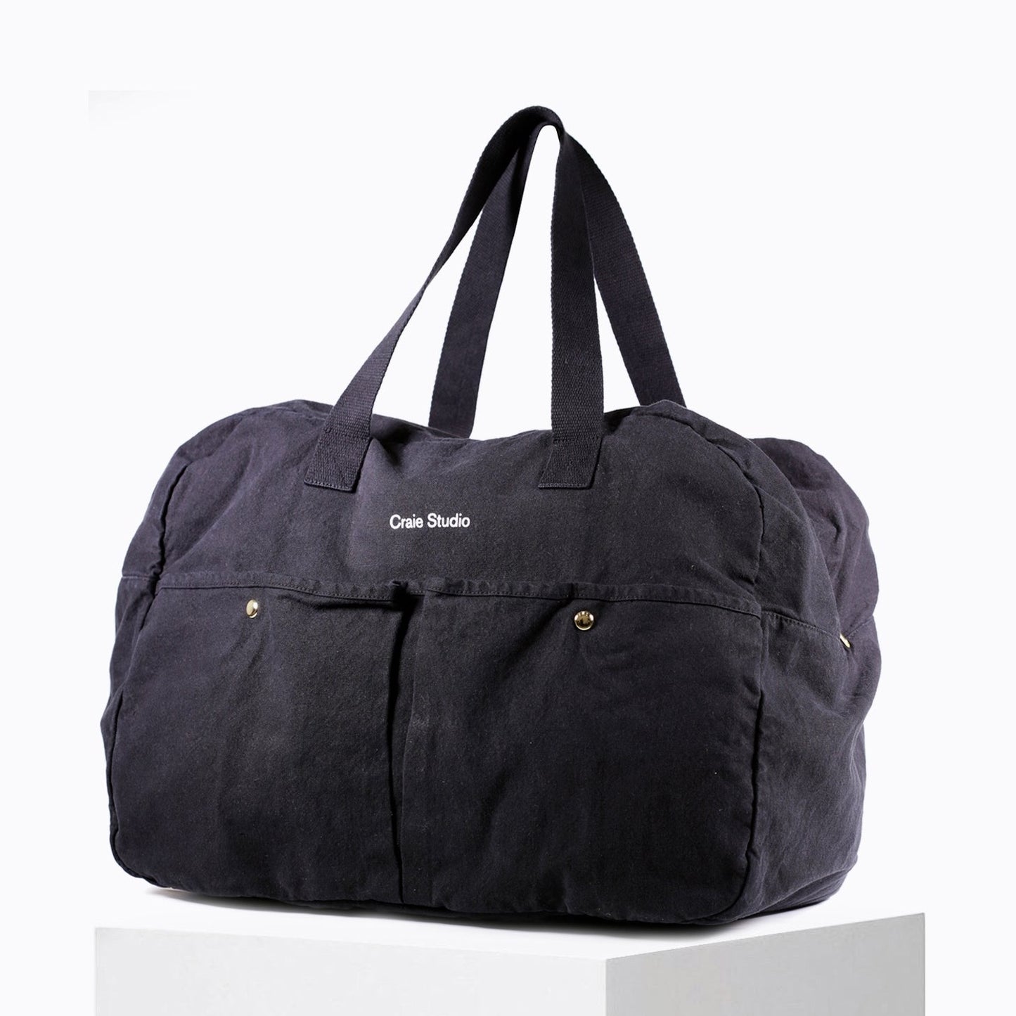 Week-end bag coton Noir