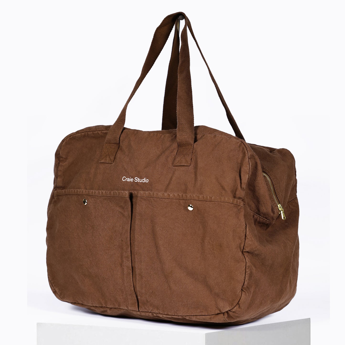 Week-end Bag coton Chocolat