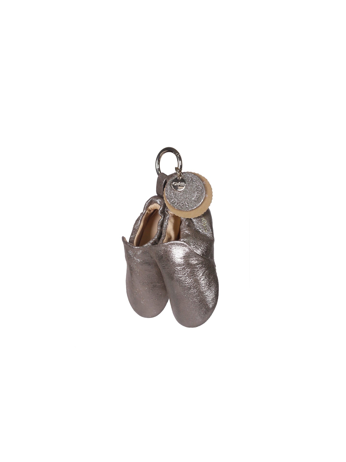 Slippers in Poudre Argent