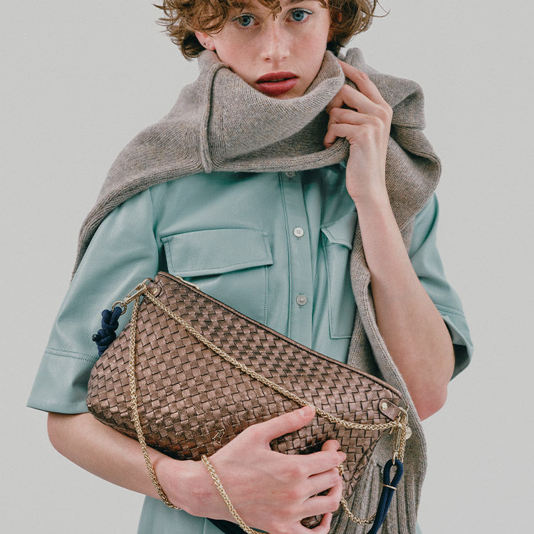 Les sacs en cuir métallisé