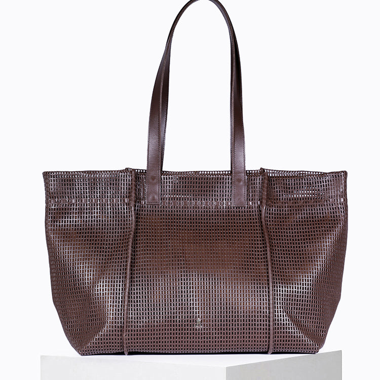 Large Alba Chocolate Tote Bag