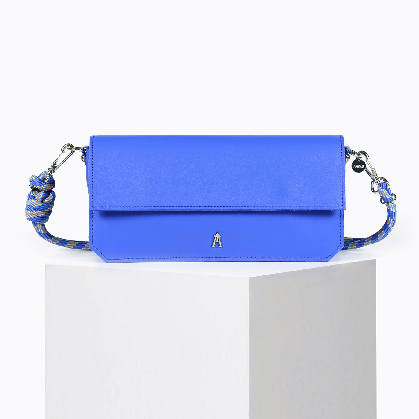 Digital Blue Baguette Bag