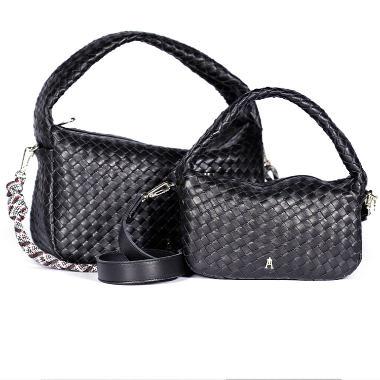 Black Braided Balloon Bag