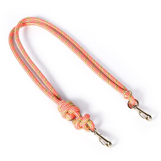 Bandoulière corde Tech Rose Fluo