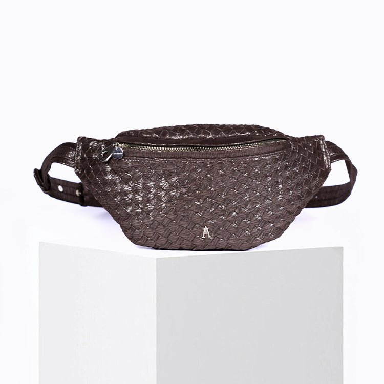 Belt Bag en cuir Tressé Moro