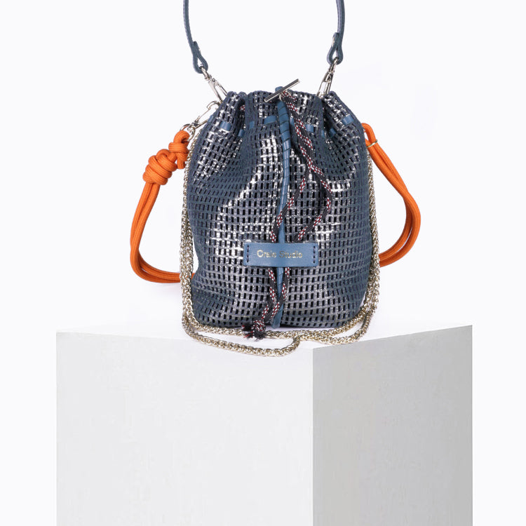 Chrome Metallic Bibi Bag